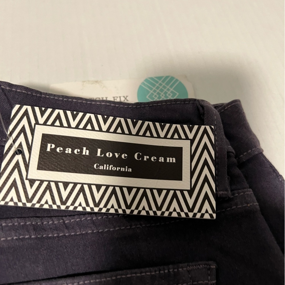 NWT Peach Love California Women's Skinny Jeans - Eggplant color - Picture 2 of 3